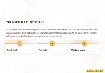 IPP Tariff Models in Solar PPA Contracts